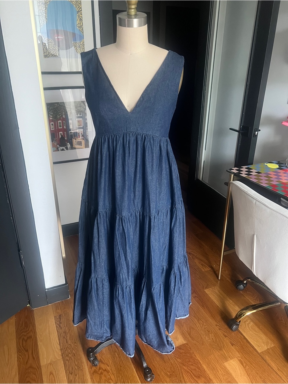 Kate Spade Denim tiered dress